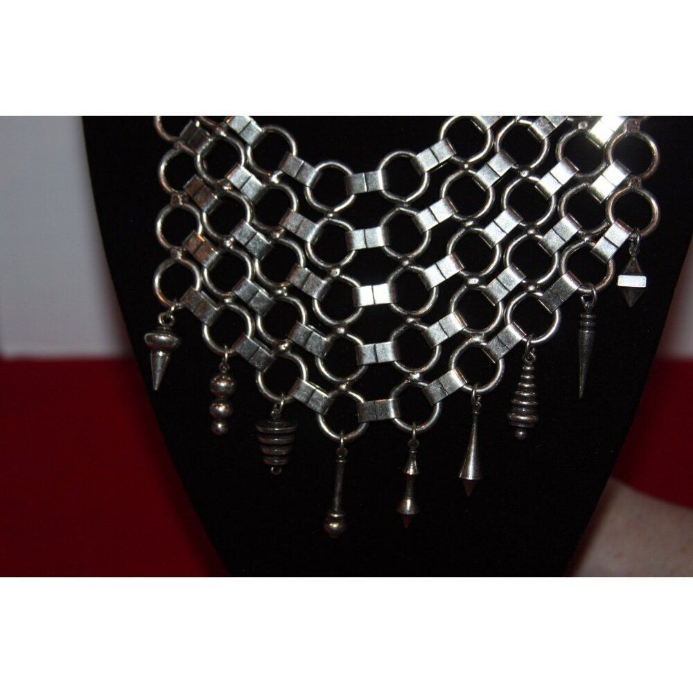 Vilma Kere Design Bib ChainMail Necklace - New - Picture 5 of 5